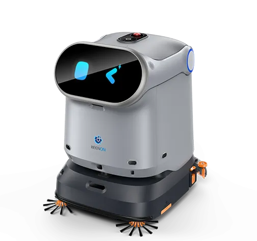 Робот за почистване Keenon Kleenbot C40S — С работна станция — автономно почистване за интензивни пространства